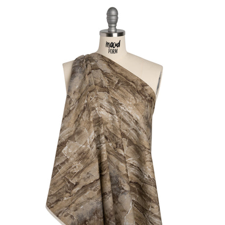 Stonehenge Quilting Cotton by Northcott - Brown Marble 10 Abstract Stone - Surfaces Collection
