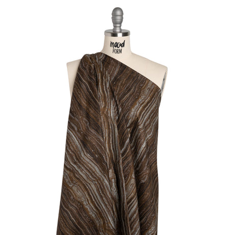 Stonehenge Quilting Cotton by Northcott - Brown Marble 11 Stone Layers - Surfaces Collection