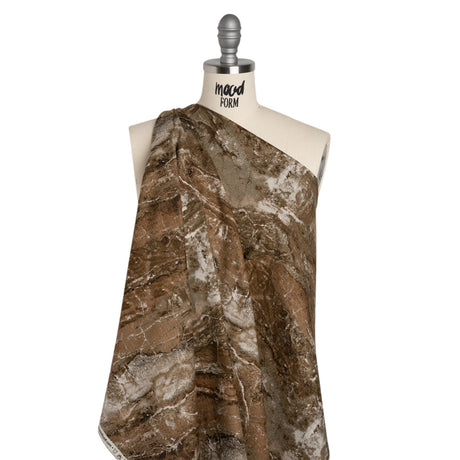 Stonehenge Quilting Cotton by Northcott - Brown Marble 12 Earth Textures - Surfaces Collection