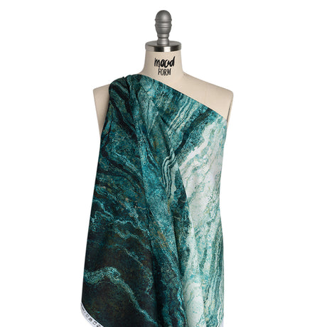 Stonehenge Quilting Cotton by Northcott - Blue Planet Swirling Lines Gradient - Ombre II Collection