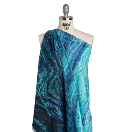 Stonehenge Quilting Cotton by Northcott - Midnight Swirling Lines Gradient - Ombre II Collection
