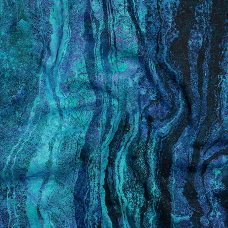 Stonehenge Quilting Cotton by Northcott - Midnight Swirling Lines Gradient - Ombre II Collection