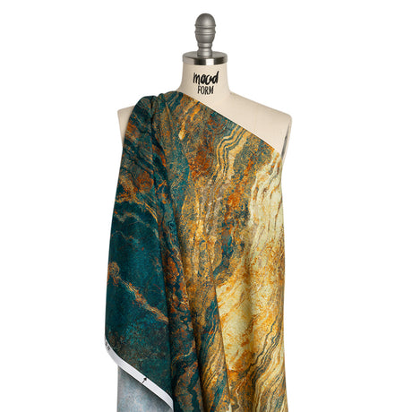 Stonehenge Quilting Cotton by Northcott - Oxidized Copper Swirling Lines Gradient - Ombre II Collection