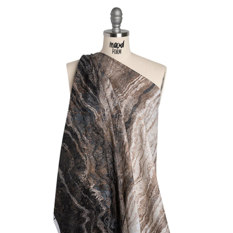 Stonehenge Quilting Cotton by Northcott - Slate Swirling Lines Gradient - Ombre II Collection