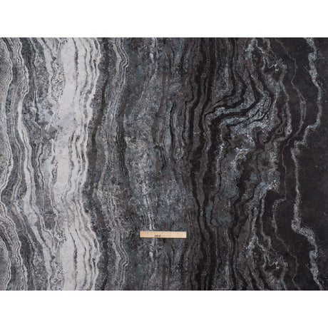 Stonehenge Quilting Cotton by Northcott - Graphite Swirling Lines Gradient - Ombre II Collection