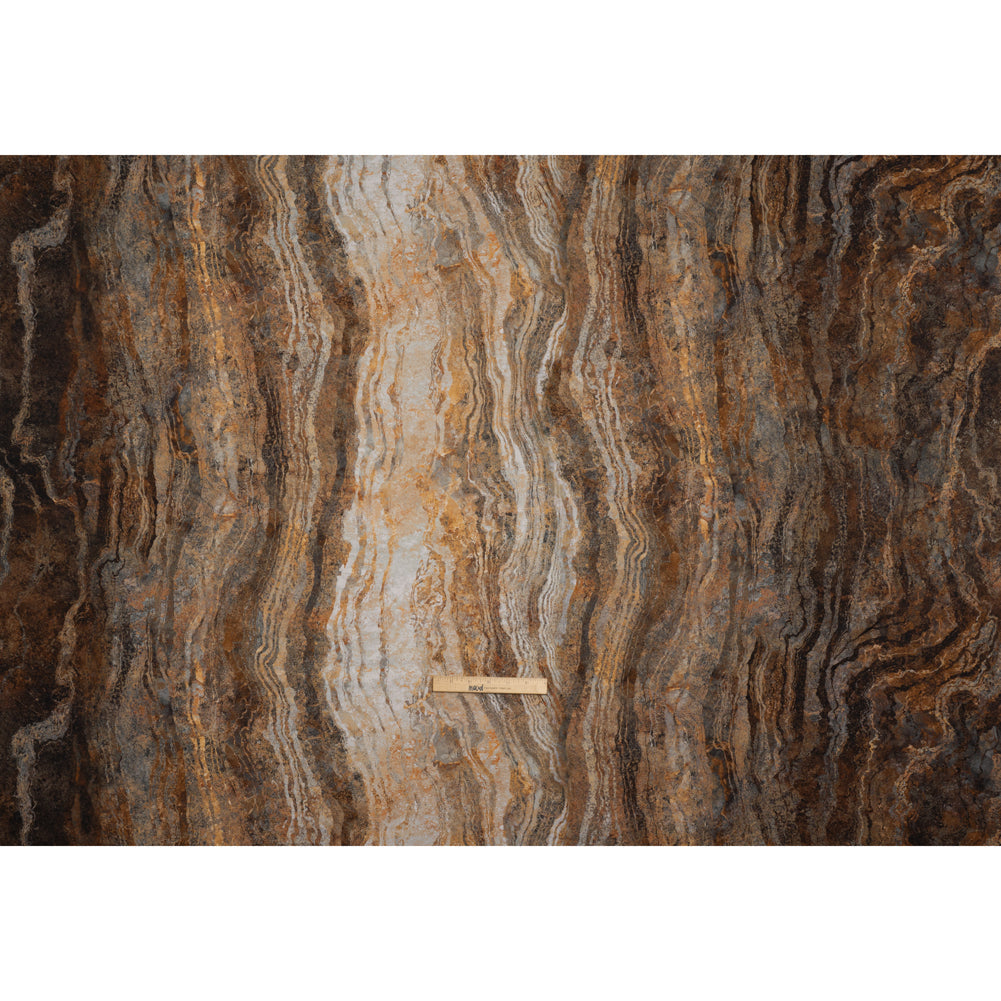 Stonehenge Wide Backing Quilting Cotton by Northcott - Iron Ore Swirling Lines Gradient, 108" Width - Ombre Wide Backing II Collection