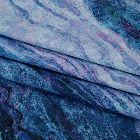 Stonehenge Wide Backing Quilting Cotton by Northcott - Twilight Swirling Lines Gradient, 108" Width - Ombre Wide Backing II Collection