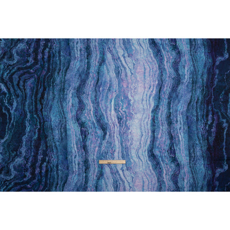 Stonehenge Wide Backing Quilting Cotton by Northcott - Twilight Swirling Lines Gradient, 108" Width - Ombre Wide Backing II Collection