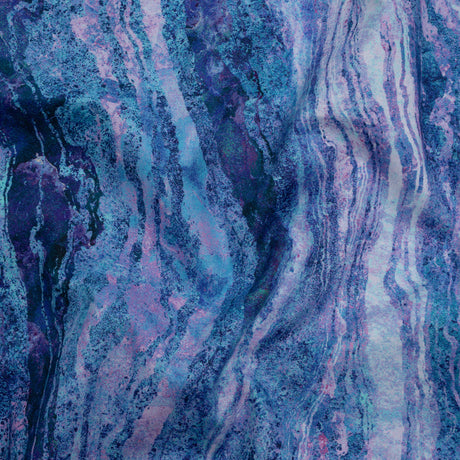 Stonehenge Wide Backing Quilting Cotton by Northcott - Twilight Swirling Lines Gradient, 108" Width - Ombre Wide Backing II Collection