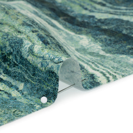 Stonehenge Wide Backing Quilting Cotton by Northcott - Blue Planet Swirling Lines Gradient, 108" Width - Ombre Wide Backing II Collection