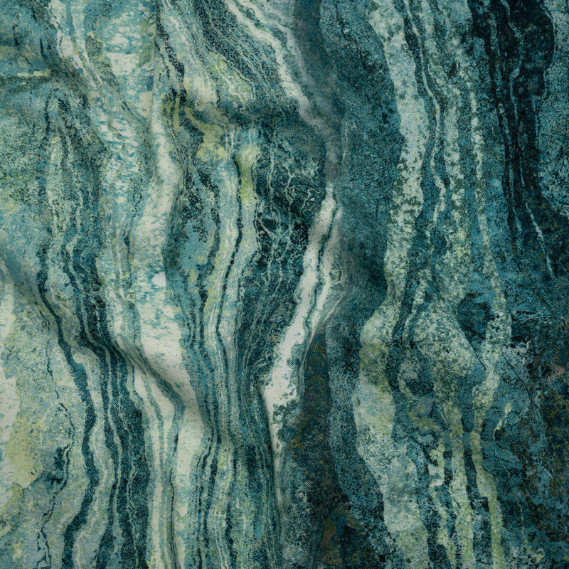 Stonehenge Wide Backing Quilting Cotton by Northcott - Blue Planet Swirling Lines Gradient, 108" Width - Ombre Wide Backing II Collection