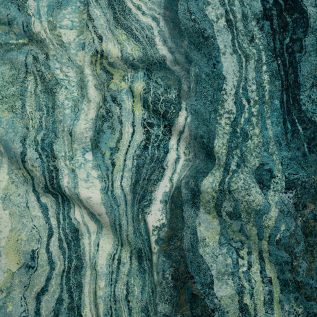 Stonehenge Wide Backing Quilting Cotton by Northcott - Blue Planet Swirling Lines Gradient, 108" Width - Ombre Wide Backing II Collection
