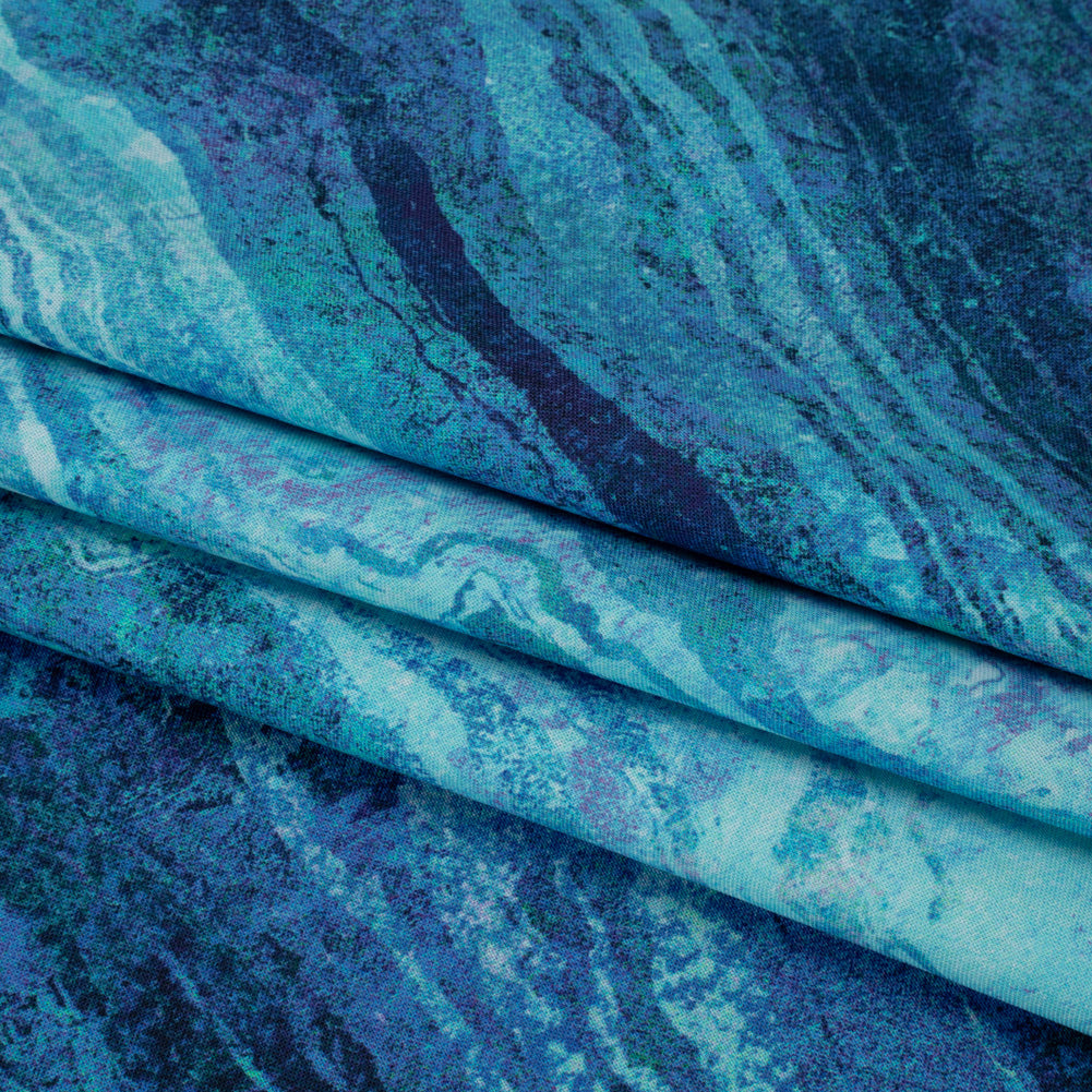 Stonehenge Wide Backing Quilting Cotton by Northcott - Midnight Swirling Lines Gradient, 108" Width - Ombre Wide Backing II Collection