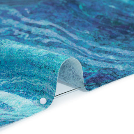 Stonehenge Wide Backing Quilting Cotton by Northcott - Midnight Swirling Lines Gradient, 108" Width - Ombre Wide Backing II Collection