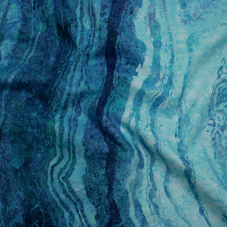 Stonehenge Wide Backing Quilting Cotton by Northcott - Midnight Swirling Lines Gradient, 108" Width - Ombre Wide Backing II Collection