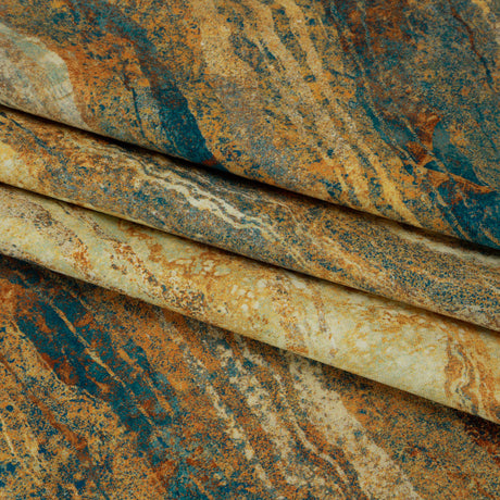 Stonehenge Wide Backing Quilting Cotton by Northcott - Oxidized Copper Swirling Lines Gradient, 108" Width - Ombre Wide Backing II Collection