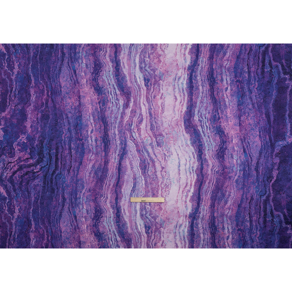 Stonehenge Wide Backing Quilting Cotton by Northcott - Mystic Swirling Lines Gradient, 108" Width - Ombre Wide Backing II Collection