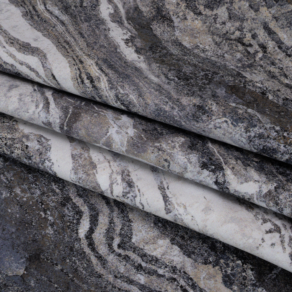 Stonehenge Wide Backing Quilting Cotton by Northcott - Graphite Swirling Lines Gradient, 108" Width - Ombre Wide Backing II Collection