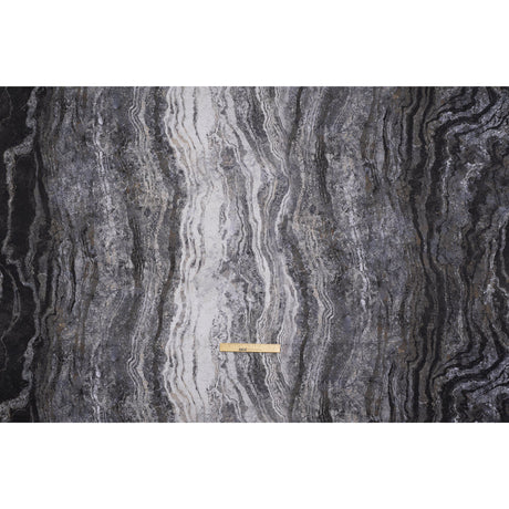 Stonehenge Wide Backing Quilting Cotton by Northcott - Graphite Swirling Lines Gradient, 108" Width - Ombre Wide Backing II Collection