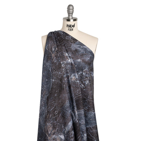 Stonehenge Wide Backing Quilting Cotton by Northcott - Cool Gray Marble 6 Stone Crackle, 108" Width - Surfaces Wide Backing Collection