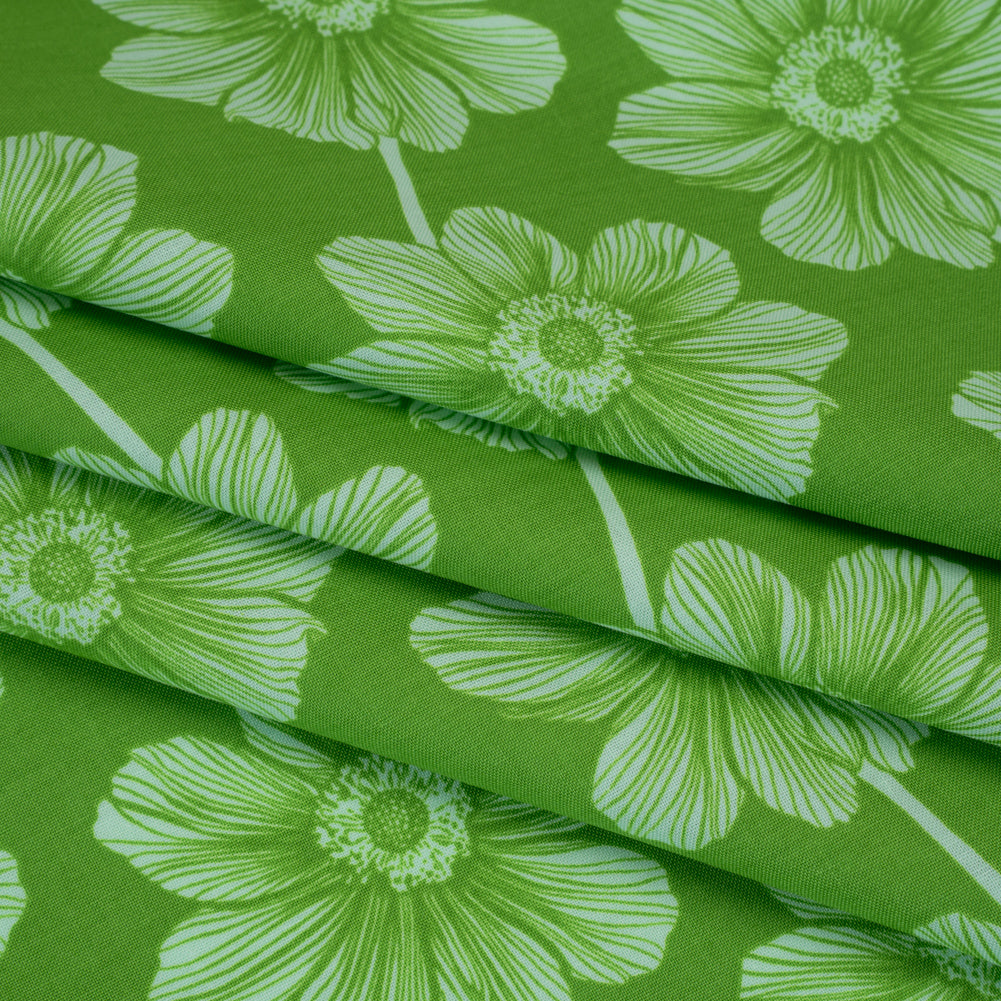 Printed Quilting Cotton by Anna Maria Textiles for Northcott - Grass Anemone Floral - Indelible Collection