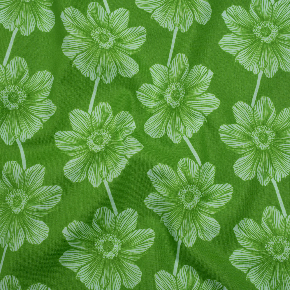 Printed Quilting Cotton by Anna Maria Textiles for Northcott - Grass Anemone Floral - Indelible Collection