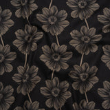 Printed Quilting Cotton by Anna Maria Textiles for Northcott - Silvertone Anemone Floral - Indelible Collection