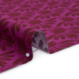 Printed Quilting Cotton by Anna Maria Textiles for Northcott - Magenta Coneflower Floral - Indelible Collection