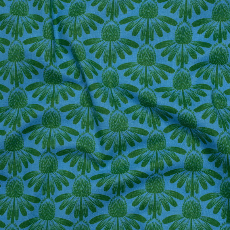 Printed Quilting Cotton by Anna Maria Textiles for Northcott - Pool Coneflower Floral - Indelible Collection