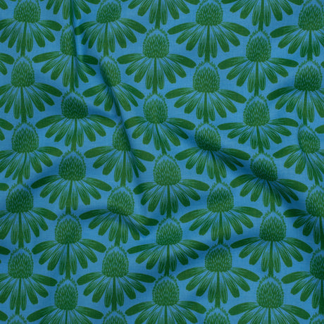 Printed Quilting Cotton by Anna Maria Textiles for Northcott - Pool Coneflower Floral - Indelible Collection