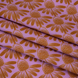 Printed Quilting Cotton by Anna Maria Textiles for Northcott - Taffy Coneflower Floral - Indelible Collection
