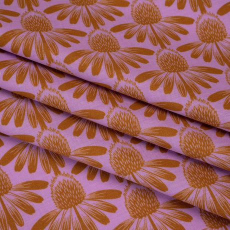 Printed Quilting Cotton by Anna Maria Textiles for Northcott - Taffy Coneflower Floral - Indelible Collection