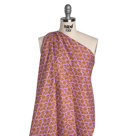 Printed Quilting Cotton by Anna Maria Textiles for Northcott - Taffy Coneflower Floral - Indelible Collection