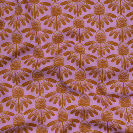 Printed Quilting Cotton by Anna Maria Textiles for Northcott - Taffy Coneflower Floral - Indelible Collection
