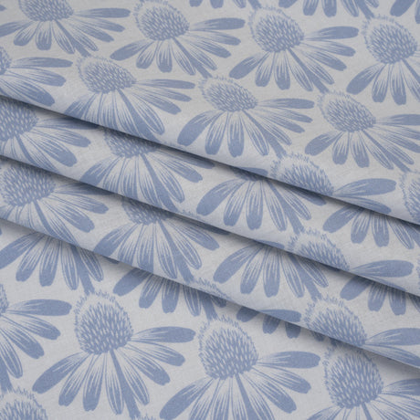Printed Quilting Cotton by Anna Maria Textiles for Northcott - Sky Coneflower Floral - Indelible Collection