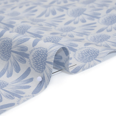 Printed Quilting Cotton by Anna Maria Textiles for Northcott - Sky Coneflower Floral - Indelible Collection