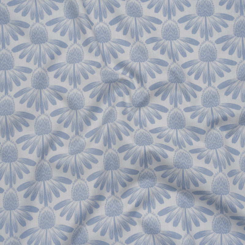 Printed Quilting Cotton by Anna Maria Textiles for Northcott - Sky Coneflower Floral - Indelible Collection