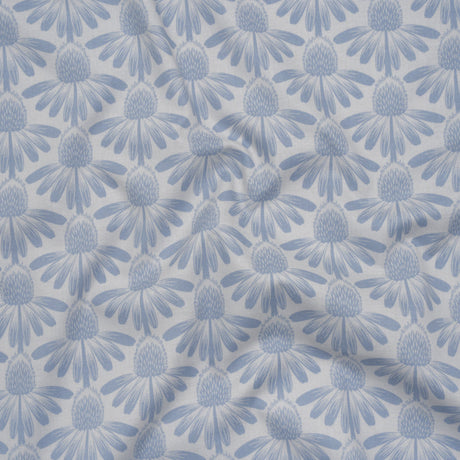 Printed Quilting Cotton by Anna Maria Textiles for Northcott - Sky Coneflower Floral - Indelible Collection