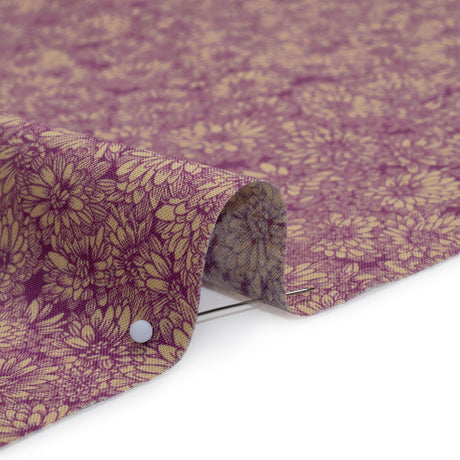 Printed Quilting Cotton by Anna Maria Textiles for Northcott - Mauve Mums Floral - Indelible Collection