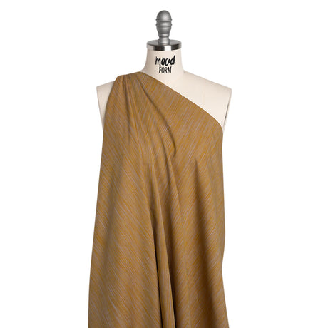 Woven Quilting Cotton Fabric by FIGO Studio - Gold Striated - Space Dye Collection