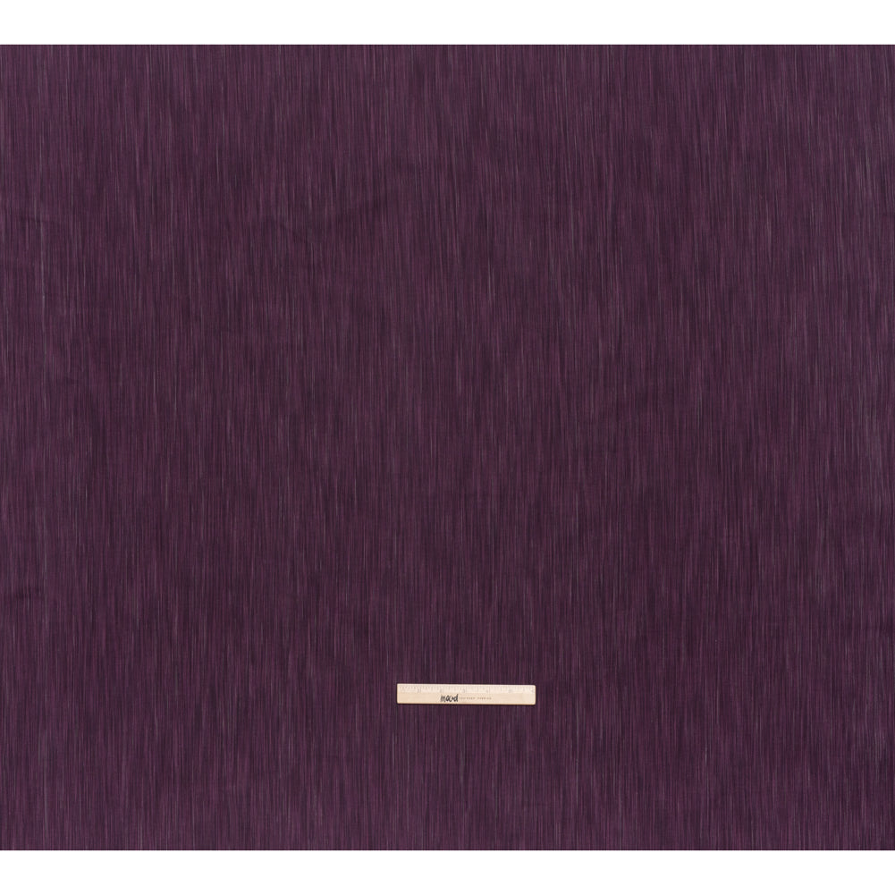 Woven Quilting Cotton Fabric by FIGO Studio - Eggplant Striated - Space Dye Collection