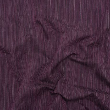 Woven Quilting Cotton Fabric by FIGO Studio - Eggplant Striated - Space Dye Collection