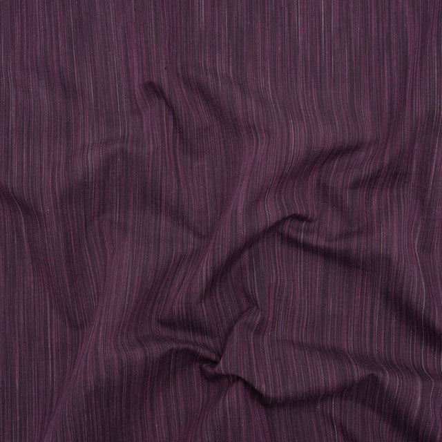 Woven Quilting Cotton Fabric by FIGO Studio - Eggplant Striated - Space Dye Collection
