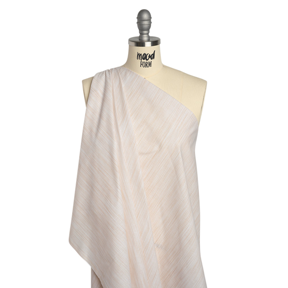 Woven Quilting Cotton Fabric by FIGO Studio - Cream Striated - Space Dye Collection