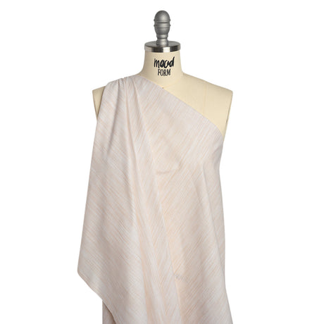 Woven Quilting Cotton Fabric by FIGO Studio - Cream Striated - Space Dye Collection