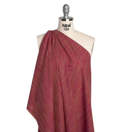 Woven Quilting Cotton Fabric by FIGO Studio - Berry Striated - Space Dye Collection