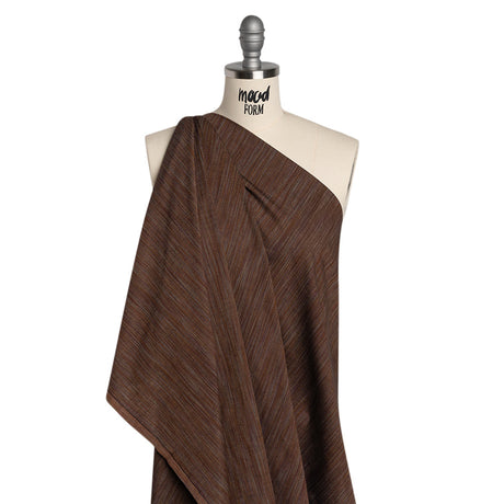 Woven Quilting Cotton Fabric by FIGO Studio - Cocoa Striated - Space Dye Collection
