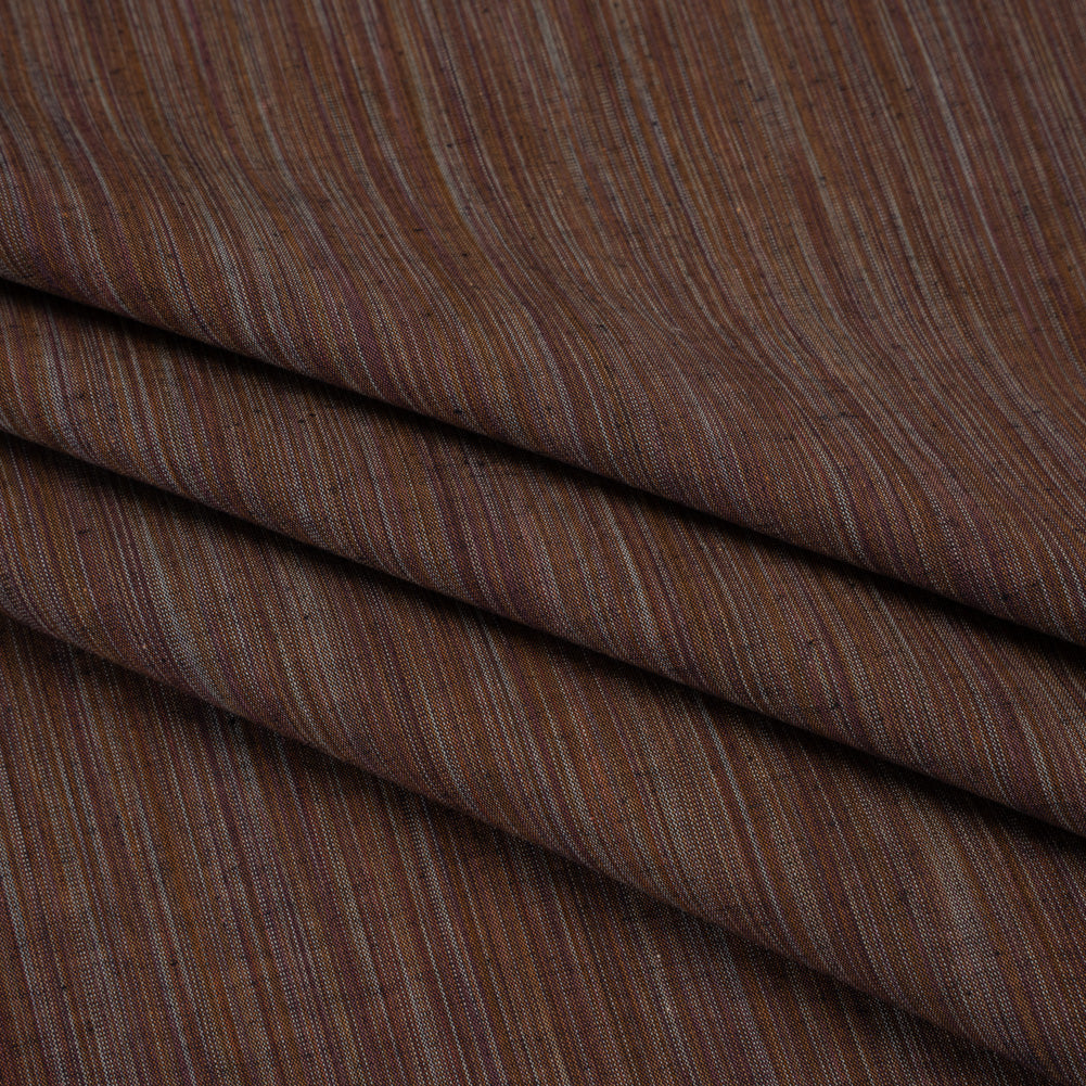 Woven Quilting Cotton Fabric by FIGO Studio - Cocoa Striated - Space Dye Collection