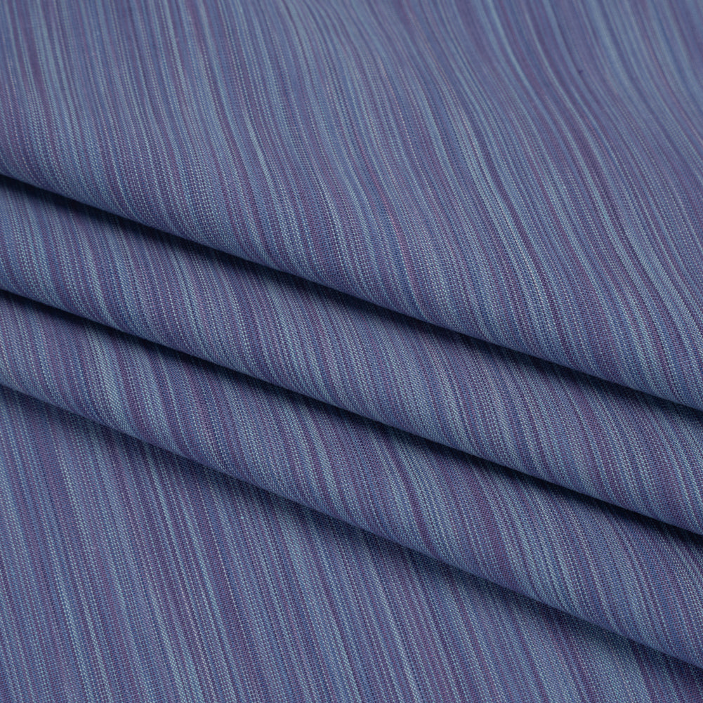 Woven Quilting Cotton Fabric by FIGO Studio - Navy Striated - Space Dye Collection