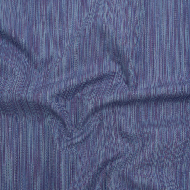 Woven Quilting Cotton Fabric by FIGO Studio - Navy Striated - Space Dye Collection